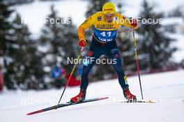 10.01.2021, Val di Fiemme, Italy (ITA): Janosch Brugger (GER) - FIS world cup cross-country, tour de ski, final climb men, Val di Fiemme (ITA). www.nordicfocus.com. © Vianney THIBAUT/NordicFocus. Every downloaded picture is fee-liable.