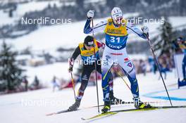 10.01.2021, Val di Fiemme, Italy (ITA): William Poromaa (SWE) - FIS world cup cross-country, tour de ski, final climb men, Val di Fiemme (ITA). www.nordicfocus.com. © Vianney THIBAUT/NordicFocus. Every downloaded picture is fee-liable.