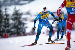 10.01.2021, Val di Fiemme, Italy (ITA): Adrien Backscheider (FRA) - FIS world cup cross-country, tour de ski, final climb men, Val di Fiemme (ITA). www.nordicfocus.com. © Vianney THIBAUT/NordicFocus. Every downloaded picture is fee-liable.