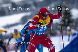 10.01.2021, Val di Fiemme, Italy (ITA): Alexey Chervotkin (RUS) - FIS world cup cross-country, tour de ski, final climb men, Val di Fiemme (ITA). www.nordicfocus.com. © Vianney THIBAUT/NordicFocus. Every downloaded picture is fee-liable.