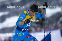 10.01.2021, Val di Fiemme, Italy (ITA): Clement Parisse (FRA) - FIS world cup cross-country, tour de ski, final climb men, Val di Fiemme (ITA). www.nordicfocus.com. © Vianney THIBAUT/NordicFocus. Every downloaded picture is fee-liable.