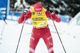 10.01.2021, Val di Fiemme, Italy (ITA): Alexander Bolshunov (RUS) - FIS world cup cross-country, tour de ski, final climb men, Val di Fiemme (ITA). www.nordicfocus.com. © Modica/NordicFocus. Every downloaded picture is fee-liable.
