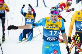 10.01.2021, Val di Fiemme, Italy (ITA): Hugo Lapalus (FRA) - FIS world cup cross-country, tour de ski, final climb men, Val di Fiemme (ITA). www.nordicfocus.com. © Modica/NordicFocus. Every downloaded picture is fee-liable.