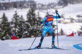 10.01.2021, Val di Fiemme, Italy (ITA): Delphine Claudel (FRA) - FIS world cup cross-country, tour de ski, final climb women, Val di Fiemme (ITA). www.nordicfocus.com. © Vianney THIBAUT/NordicFocus. Every downloaded picture is fee-liable.