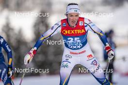 10.01.2021, Val di Fiemme, Italy (ITA): Moa Lundgren (SWE) - FIS world cup cross-country, tour de ski, final climb women, Val di Fiemme (ITA). www.nordicfocus.com. © Vianney THIBAUT/NordicFocus. Every downloaded picture is fee-liable.
