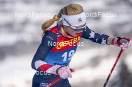 10.01.2021, Val di Fiemme, Italy (ITA): Hailey Swirbul (USA) - FIS world cup cross-country, tour de ski, final climb women, Val di Fiemme (ITA). www.nordicfocus.com. © Vianney THIBAUT/NordicFocus. Every downloaded picture is fee-liable.
