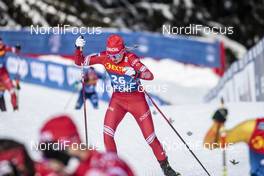 10.01.2021, Val di Fiemme, Italy (ITA): Anna Nechaevskaya (RUS) - FIS world cup cross-country, tour de ski, final climb women, Val di Fiemme (ITA). www.nordicfocus.com. © Modica/NordicFocus. Every downloaded picture is fee-liable.