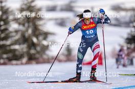 10.01.2021, Val di Fiemme, Italy (ITA): Rosie Brennan (USA) - FIS world cup cross-country, tour de ski, final climb women, Val di Fiemme (ITA). www.nordicfocus.com. © Vianney THIBAUT/NordicFocus. Every downloaded picture is fee-liable.