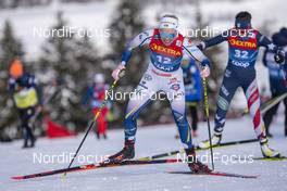 10.01.2021, Val di Fiemme, Italy (ITA): Emma Ribom (SWE) - FIS world cup cross-country, tour de ski, final climb women, Val di Fiemme (ITA). www.nordicfocus.com. © Vianney THIBAUT/NordicFocus. Every downloaded picture is fee-liable.