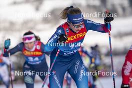 10.01.2021, Val di Fiemme, Italy (ITA): Nadine Faehndrich (SUI) - FIS world cup cross-country, tour de ski, final climb women, Val di Fiemme (ITA). www.nordicfocus.com. © Vianney THIBAUT/NordicFocus. Every downloaded picture is fee-liable.