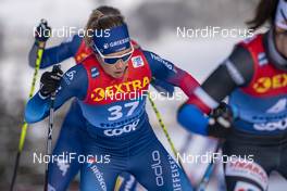 10.01.2021, Val di Fiemme, Italy (ITA): Laurien Van Der Graaff (SUI) - FIS world cup cross-country, tour de ski, final climb women, Val di Fiemme (ITA). www.nordicfocus.com. © Vianney THIBAUT/NordicFocus. Every downloaded picture is fee-liable.