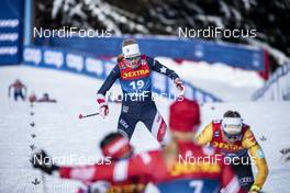10.01.2021, Val di Fiemme, Italy (ITA): Hailey Swirbul (USA) - FIS world cup cross-country, tour de ski, final climb women, Val di Fiemme (ITA). www.nordicfocus.com. © Modica/NordicFocus. Every downloaded picture is fee-liable.