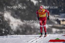 09.01.2021, Val di Fiemme, Italy (ITA): Alexander Bolshunov (RUS) - FIS world cup cross-country, tour de ski, individual sprint, Val di Fiemme (ITA). www.nordicfocus.com. © Vianney THIBAUT/NordicFocus. Every downloaded picture is fee-liable.