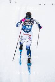 09.01.2021, Val di Fiemme, Italy (ITA): Moa Olsson (SWE) - FIS world cup cross-country, tour de ski, individual sprint, Val di Fiemme (ITA). www.nordicfocus.com. © Modica/NordicFocus. Every downloaded picture is fee-liable.