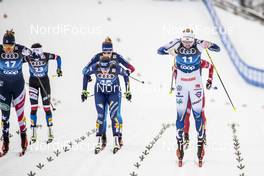 09.01.2021, Val di Fiemme, Italy (ITA): Emma Ribom (SWE), Lucia Scardoni (ITA), (l-r)  - FIS world cup cross-country, tour de ski, individual sprint, Val di Fiemme (ITA). www.nordicfocus.com. © Modica/NordicFocus. Every downloaded picture is fee-liable.
