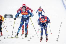 09.01.2021, Val di Fiemme, Italy (ITA): Markus Vuorela (FIN), Federico Pellegrino (ITA), (l-r)  - FIS world cup cross-country, tour de ski, individual sprint, Val di Fiemme (ITA). www.nordicfocus.com. © Modica/NordicFocus. Every downloaded picture is fee-liable.