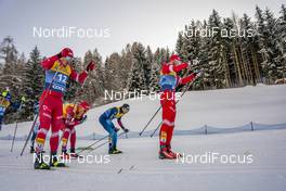 08.01.2021, Val di Fiemme, Italy (ITA): Andrey Melnichenko (RUS) - FIS world cup cross-country, tour de ski, mass men, Val di Fiemme (ITA). www.nordicfocus.com. © Vianney THIBAUT/NordicFocus. Every downloaded picture is fee-liable.