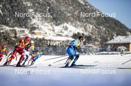 08.01.2021, Val di Fiemme, Italy (ITA): Richard Jouve (FRA), Alexander Bolshunov (RUS), (l-r)  - FIS world cup cross-country, tour de ski, mass men, Val di Fiemme (ITA). www.nordicfocus.com. © Modica/NordicFocus. Every downloaded picture is fee-liable.