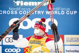 08.01.2021, Val di Fiemme, Italy (ITA): Alexander Bolshunov (RUS) - FIS world cup cross-country, tour de ski, mass men, Val di Fiemme (ITA). www.nordicfocus.com. © Modica/NordicFocus. Every downloaded picture is fee-liable.