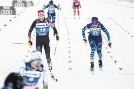 08.01.2021, Val di Fiemme, Italy (ITA): Johanna Matintalo (FIN), Teresa Stadlober (AUT), (l-r)  - FIS world cup cross-country, tour de ski, mass women, Val di Fiemme (ITA). www.nordicfocus.com. © Modica/NordicFocus. Every downloaded picture is fee-liable.