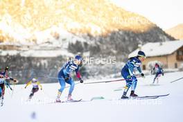 08.01.2021, Val di Fiemme, Italy (ITA): Nadine Faehndrich (SUI), Krista Parmakoski (FIN), (l-r)  - FIS world cup cross-country, tour de ski, mass women, Val di Fiemme (ITA). www.nordicfocus.com. © Modica/NordicFocus. Every downloaded picture is fee-liable.