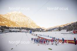 08.01.2021, Val di Fiemme, Italy (ITA): Start of the race   - FIS world cup cross-country, tour de ski, mass women, Val di Fiemme (ITA). www.nordicfocus.com. © Modica/NordicFocus. Every downloaded picture is fee-liable.