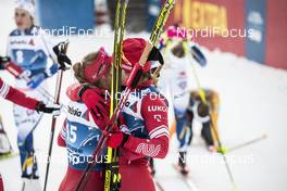 08.01.2021, Val di Fiemme, Italy (ITA): Natalia Nepryaeva (RUS), Yana Kirpichenko (RUS), (l-r)  - FIS world cup cross-country, tour de ski, mass women, Val di Fiemme (ITA). www.nordicfocus.com. © Modica/NordicFocus. Every downloaded picture is fee-liable.