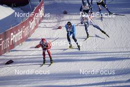 06.02.2021, Ulricehamn, Sweden (SWE): Sergey Ustiugov (RUS), Lucas Chanavat (FRA), (l-r)  - FIS world cup cross-country, individual sprint, Ulricehamn (SWE). www.nordicfocus.com. © Thibaut/NordicFocus. Every downloaded picture is fee-liable.