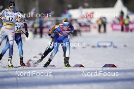 06.02.2021, Ulricehamn, Sweden (SWE): Anna Dyvik (SWE), Anamarija Lampic (SLO), (l-r)  - FIS world cup cross-country, individual sprint, Ulricehamn (SWE). www.nordicfocus.com. © Thibaut/NordicFocus. Every downloaded picture is fee-liable.