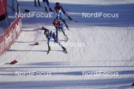 06.02.2021, Ulricehamn, Sweden (SWE): Joni Maki (FIN), Federico Pellegrino (ITA), (l-r)  - FIS world cup cross-country, individual sprint, Ulricehamn (SWE). www.nordicfocus.com. © Thibaut/NordicFocus. Every downloaded picture is fee-liable.