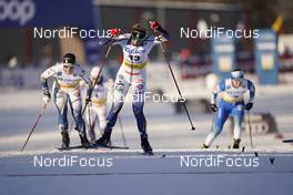 06.02.2021, Ulricehamn, Sweden (SWE): Johanna Hagstroem (SWE), Maja Dahlqvist (SWE), (l-r)  - FIS world cup cross-country, individual sprint, Ulricehamn (SWE). www.nordicfocus.com. © Thibaut/NordicFocus. Every downloaded picture is fee-liable.