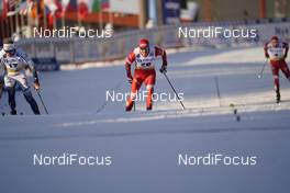 06.02.2021, Ulricehamn, Sweden (SWE): Oskar Svensson (SWE), Gleb Retivykh (RUS), (l-r)  - FIS world cup cross-country, individual sprint, Ulricehamn (SWE). www.nordicfocus.com. © Thibaut/NordicFocus. Every downloaded picture is fee-liable.