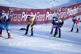 06.02.2021, Ulricehamn, Sweden (SWE): Sofie Krehl (GER), Tereza Beranova (CZE), Kristin Austgulen Fosnaes (NOR), (l-r)  - FIS world cup cross-country, individual sprint, Ulricehamn (SWE). www.nordicfocus.com. © Thibaut/NordicFocus. Every downloaded picture is fee-liable.