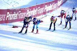 06.02.2021, Ulricehamn, Sweden (SWE): Jessie Diggins (USA), Nadine Faehndrich (SUI), Sofie Krehl (GER), (l-r)  - FIS world cup cross-country, individual sprint, Ulricehamn (SWE). www.nordicfocus.com. © Thibaut/NordicFocus. Every downloaded picture is fee-liable.