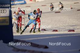06.02.2021, Ulricehamn, Sweden (SWE): Marcus Grate (SWE), Lucas Chanavat (FRA), Gleb Retivykh (RUS), (l-r)  - FIS world cup cross-country, individual sprint, Ulricehamn (SWE). www.nordicfocus.com. © Thibaut/NordicFocus. Every downloaded picture is fee-liable.