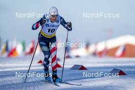 06.02.2021, Ulricehamn, Sweden (SWE): Simeon Hamilton (USA) - FIS world cup cross-country, individual sprint, Ulricehamn (SWE). www.nordicfocus.com. © Thibaut/NordicFocus. Every downloaded picture is fee-liable.