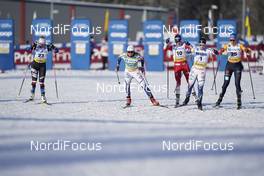 06.02.2021, Ulricehamn, Sweden (SWE): Katerina Janatova (CZE), Linn Svahn (SWE), Magni Smedaas (NOR), Johanna Hagstroem (SWE), Nadine Herrmann (GER), (l-r)  - FIS world cup cross-country, individual sprint, Ulricehamn (SWE). www.nordicfocus.com. © Thibaut/NordicFocus. Every downloaded picture is fee-liable.