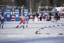 06.02.2021, Ulricehamn, Sweden (SWE): Joni Maki (FIN), Sivert Wiig (NOR), (l-r)  - FIS world cup cross-country, individual sprint, Ulricehamn (SWE). www.nordicfocus.com. © Thibaut/NordicFocus. Every downloaded picture is fee-liable.