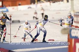 06.02.2021, Ulricehamn, Sweden (SWE): Jessie Diggins (USA), Jonna Sundling (SWE), Hanna Falk (SWE), (l-r)  - FIS world cup cross-country, individual sprint, Ulricehamn (SWE). www.nordicfocus.com. © Thibaut/NordicFocus. Every downloaded picture is fee-liable.