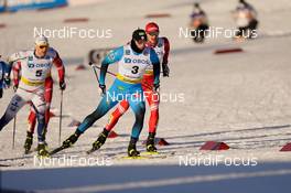 06.02.2021, Ulricehamn, Sweden (SWE): Marcus Grate (SWE), Lucas Chanavat (FRA), (l-r)  - FIS world cup cross-country, individual sprint, Ulricehamn (SWE). www.nordicfocus.com. © Thibaut/NordicFocus. Every downloaded picture is fee-liable.