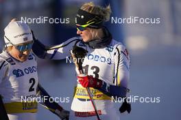06.02.2021, Ulricehamn, Sweden (SWE): Hanna Falk (SWE), Maja Dahlqvist (SWE), (l-r)  - FIS world cup cross-country, individual sprint, Ulricehamn (SWE). www.nordicfocus.com. © Thibaut/NordicFocus. Every downloaded picture is fee-liable.