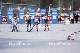06.02.2021, Ulricehamn, Sweden (SWE): Jonna Sundling (SWE), Victoria Carl (GER), Greta Laurent (ITA), Maya Macisaac-Jones (CAN), (l-r)  - FIS world cup cross-country, individual sprint, Ulricehamn (SWE). www.nordicfocus.com. © Thibaut/NordicFocus. Every downloaded picture is fee-liable.
