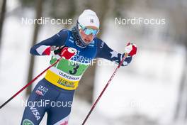 07.02.2021, Ulricehamn, Sweden (SWE): Sophie Caldwell Hamilton (USA) - FIS world cup cross-country, team sprint, Ulricehamn (SWE). www.nordicfocus.com. © Thibaut/NordicFocus. Every downloaded picture is fee-liable.