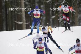 07.02.2021, Ulricehamn, Sweden (SWE): Roman Schaad (SUI), Tobias Habenicht (AUT), (l-r)  - FIS world cup cross-country, team sprint, Ulricehamn (SWE). www.nordicfocus.com. © Thibaut/NordicFocus. Every downloaded picture is fee-liable.