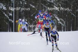 07.02.2021, Ulricehamn, Sweden (SWE): Katerina Razymova (CZE), Sofie Krehl (GER), Magni Smedaas (NOR), (l-r)  - FIS world cup cross-country, team sprint, Ulricehamn (SWE). www.nordicfocus.com. © Thibaut/NordicFocus. Every downloaded picture is fee-liable.