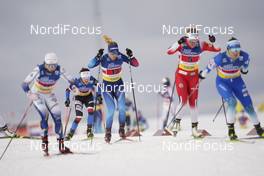 07.02.2021, Ulricehamn, Sweden (SWE): Laurien Van Der Graaff (SUI), Katerina Razymova (CZE), (l-r)  - FIS world cup cross-country, team sprint, Ulricehamn (SWE). www.nordicfocus.com. © Thibaut/NordicFocus. Every downloaded picture is fee-liable.