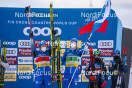 07.02.2021, Ulricehamn, Sweden (SWE): Eva Urevc (SLO), Anamarija Lampic (SLO), (l-r) - FIS world cup cross-country, team sprint, Ulricehamn (SWE). www.nordicfocus.com. © Thibaut/NordicFocus. Every downloaded picture is fee-liable.
