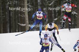 07.02.2021, Ulricehamn, Sweden (SWE): Roman Schaad (SUI), Tobias Habenicht (AUT), (l-r)  - FIS world cup cross-country, team sprint, Ulricehamn (SWE). www.nordicfocus.com. © Thibaut/NordicFocus. Every downloaded picture is fee-liable.