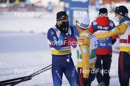 07.02.2021, Ulricehamn, Sweden (SWE): Jovian Hediger (SUI), Maxim Cervinka (GER), (l-r)  - FIS world cup cross-country, team sprint, Ulricehamn (SWE). www.nordicfocus.com. © Thibaut/NordicFocus. Every downloaded picture is fee-liable.