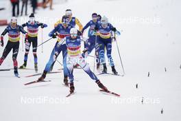 07.02.2021, Ulricehamn, Sweden (SWE): Jonna Sundling (SWE), Laurien Van Der Graaff (SUI), (l-r)  - FIS world cup cross-country, team sprint, Ulricehamn (SWE). www.nordicfocus.com. © Thibaut/NordicFocus. Every downloaded picture is fee-liable.